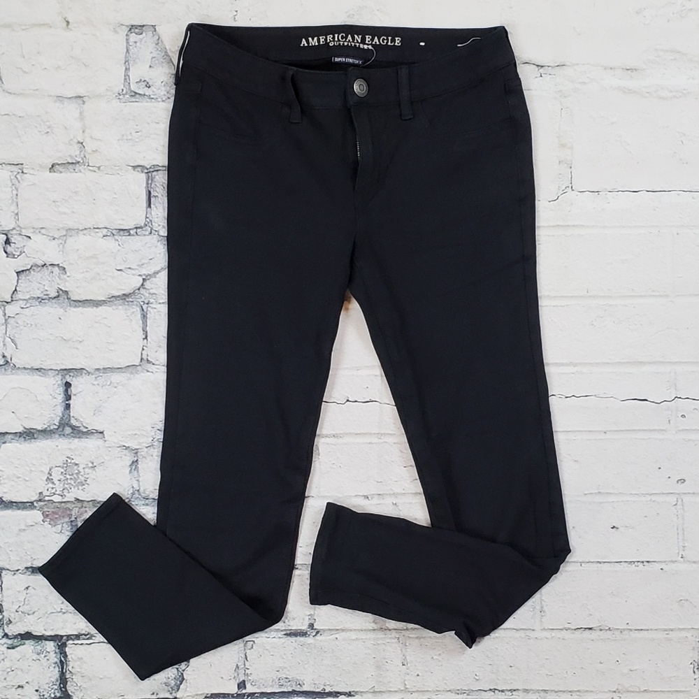 American Eagle Black Super Stretch Jeggings